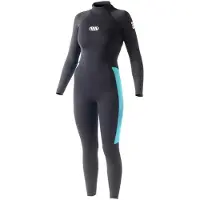 West Enforcer 3/2 Mm Gbs Woman Long Sleeve Back Zip Neoprene Suit Noir 12 Femme