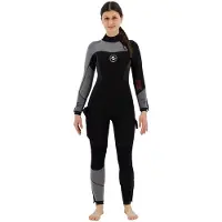 Aqua Lung Dynaflex Fs Bz 5.5 Mm Woman Diving Wetsuit Noir S Femme