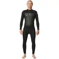 Rip Curl Omega 3/2 Mm Gb Steamer Long Sleeve Back Zip Neoprene Suit Noir MS Homme