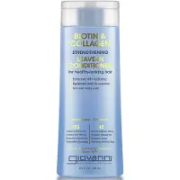 Giovanni , Après-shampoing Fortifiant Sans Rinçage à la Biotine et Collagène, 8,5 fl oz (250 ml)