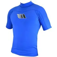 West Lycra Core Short Sleeve Rash Guard Bleu L Homme