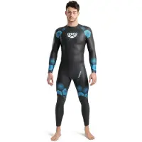 Arena Powerskin Thunder Long Sleeve Neoprene Wetsuit Bleu,Noir L Homme