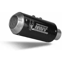 MIVV Mk3 Honda Cbr 500 R 2024-2024 Not Homologated Slip On Muffler Argenté Not Homologated