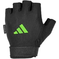 Adidas Gants sans doigts ajustables Essential pour hommes et femmes - Gants d'haltérophilie rembourrés - Sangles de poignet réglables pour un aju