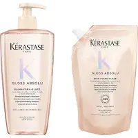 Kérastase Gloss Absolu Shampoo 500ml and Refill Pouch Bundle