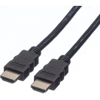 Secomp Cavo Hdmi+Ethernet 4k 5mt M/M Bk (5 m), Câble vidéo, Noir
