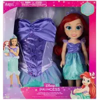 JAKKS Pacific Disney Arielle La Sirène Poupée + Costume 38cm Rose Rose One Size