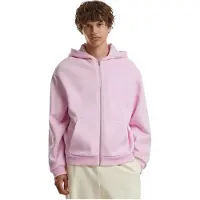 Build Your Brand Fluffy Full Zip Sweatshirt Rose 5XL Homme