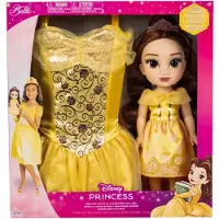 JAKKS Pacific - Kostium lalki Belle z Disneya, 38 cm, z serii Piękna i Bestia