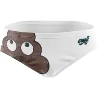 Otso Emoji Deja Poo Swimming Brief Blanc XL Homme