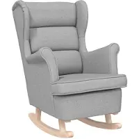 vidaXL Chaise à bascule gris nuage 74x90x102 cm tissu