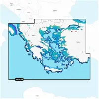 Garmin Npeu015r Aegean Sea/sea Of Marmara Navionics Platinum Nautical Charts+micro Sd/sd Card Bleu