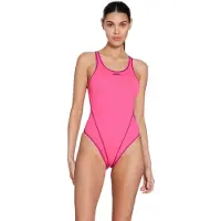 Zoggs Melbourne Haxback Swimsuit Rose 28 Femme