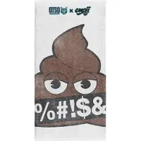 Otso Emoji Deja Poo Microfiber Towel Blanc
