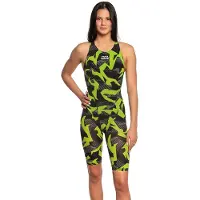 Mad Wave Bodyshell Open Back Competition Swimsuit Vert S Femme