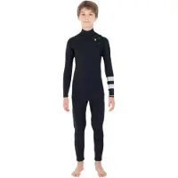 Hurley Advant 3/2 Mm Junior Long Sleeve Chest Zip Neoprene Suit Noir 11-12 Years Enfants