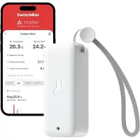 Switchbot Outdoor Meter, Thermomètre + hygromètre, Blanc