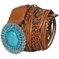 Superdry Artisan Weave Belt Marron M Femme
