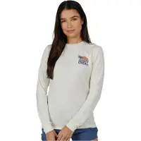 Salty Crew Sunrise Sun Long Sleeve Rash Guard Blanc XL Femme