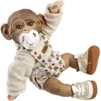 MuÑecas Guca Monkey Reborn Baby 32 Cm Doré Enfants
