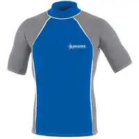 Abysstar Tijuana Short Sleeve Rash Guard Bleu M Homme