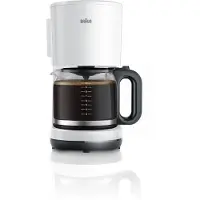 Braun HH Kaffeeautomat 10T 1000W Aroma Glaskanne weiß KF1100WH