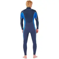 Rip Curl Dawn Patrol 4/3 Mm Long Sleeve Chest Zip Neoprene Suit Bleu L Homme