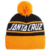 Santa Cruz Strip Stripe Beanie Orange,Noir