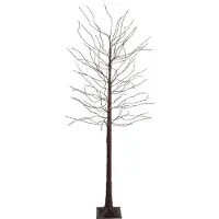 Luca Lighting Lampadaire de Noël Marron Arbre 180cm avec LED et Minuteur IP44 - Ki