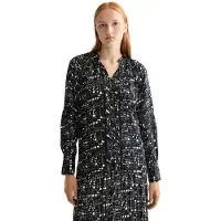 Scotch & Soda Lace And Ties Long Sleeve Blouse Noir 38 Femme