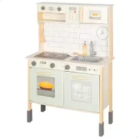 Woomax 39073 Wooden Kitchenette Educational Toy 30x68x102cm Beige Enfants