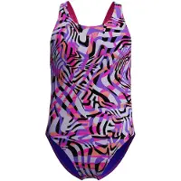 Speedo Digital Allover Swimsuit Multicolore 9-10 Years Fille