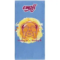 Otso Emoji Monkey See Microfiber Towel Bleu