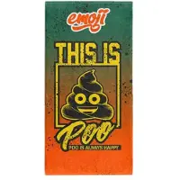 Otso Emoji Be Like Poo Microfiber Towel Vert,Orange