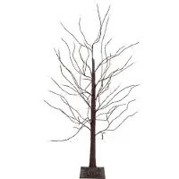 Luca Lighting Lampadaire de Noël marron arbre 120cm incl. LED avec minuterie IP44 - Ki