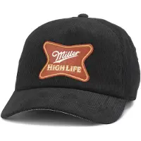 American Needle Roscoe Cord Miller High Life Cap Blanc