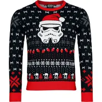 Star Wars Pull de Noël Disney de - Ugly Santa Trooper - S - XXL - pour Homme - multicolore - Taille L