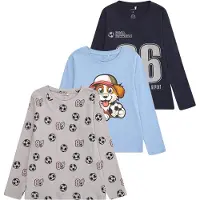 Name it T-Shirt 'NMMNiko' bleu marine / bleu clair / gris / noir