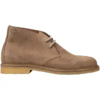 BOSS pour homme. 50557714 Bottines en Cuir Hybrides Toile beige (43), Plat, Lacets, Casuel