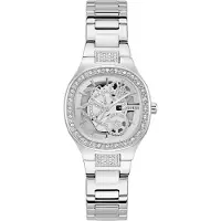 GUESS Montre à affichage analogique 'ELECTRA' argent