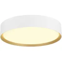 SLV BIG WHITE DECONA 30 CL, PHASE, plafonnier apparent, rond, 3000/4000 K, 17 W, blanc/doré 1008919