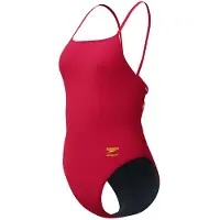 Speedo Fl Solid Web Back Swimsuit Rouge UK 28 Femme