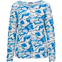 Goldner T-shirt bleu / blanc