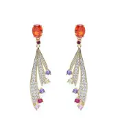 Avant Garde Boucles d'oreilles 'Helenaya' or