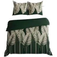 MARKIZETA HOME Literie, satin de coton, haute qualité 200x220 Tropicana feuilles