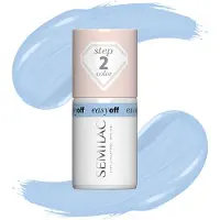 Semilac Vernis à Ongles Gel Easy Off Étape 2 (Azul Blue, Vernis gel UV)