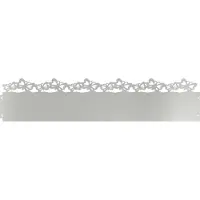 vidaXL Bordures de jardin, 10 pièces, 103 x 0,05 x 22 cm, acier galvanisé, argenté