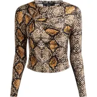 Faina T-shirt camel / pueblo / noir / blanc