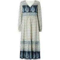 Noa noa Robe mélange de couleurs / blanc cassé