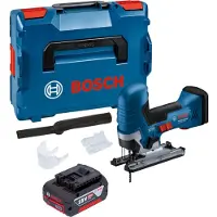 Bosch GST 18V-125 S Professional Scie sauteuse sans fil 18 V 125 mm Brushless + 1x batterie 4,0 Ah + L-Boxx - sans chargeur